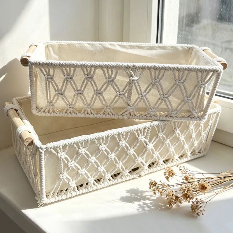 Cotton Rope Woven Storage Basket · 6758 2