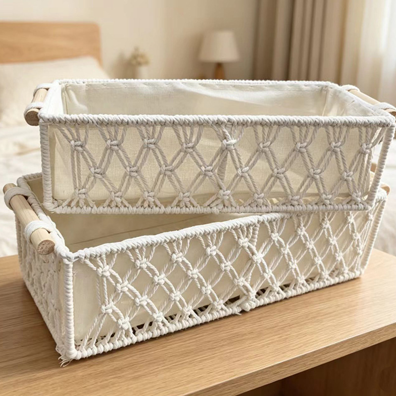 Cotton Rope Woven Storage Basket · 6758 3