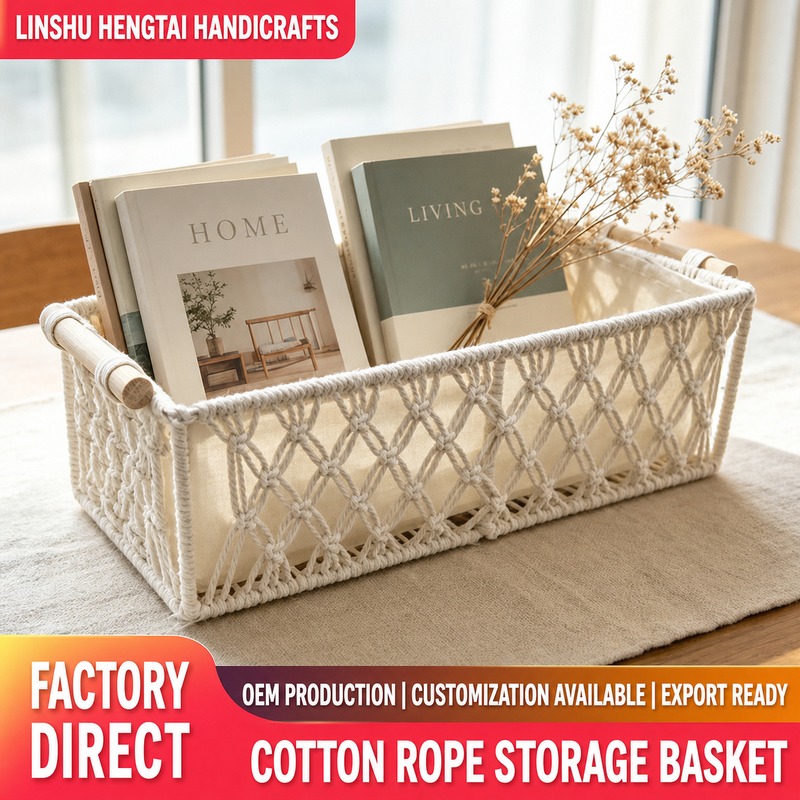 Cotton Rope Woven Storage Basket · 6758 5