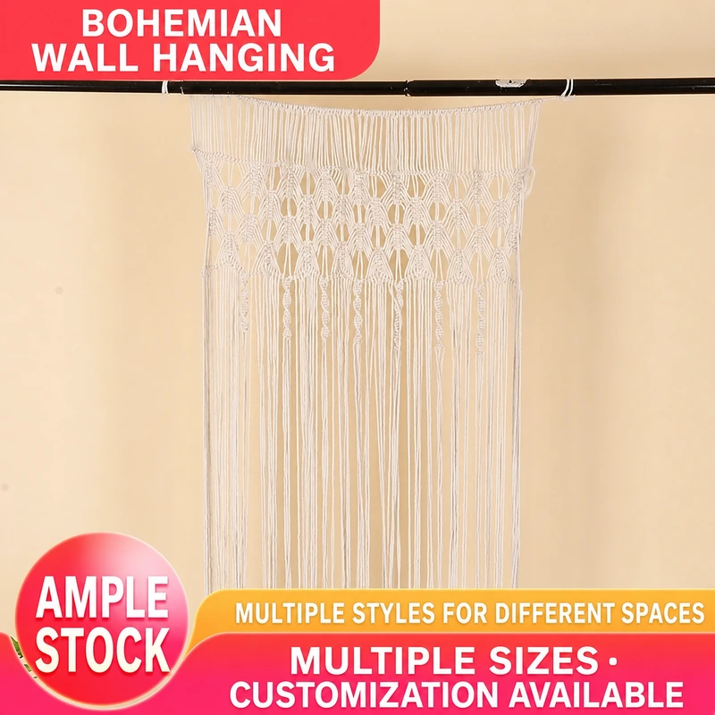 Bohemian Handwoven Macramé Curtain · 2838 3
