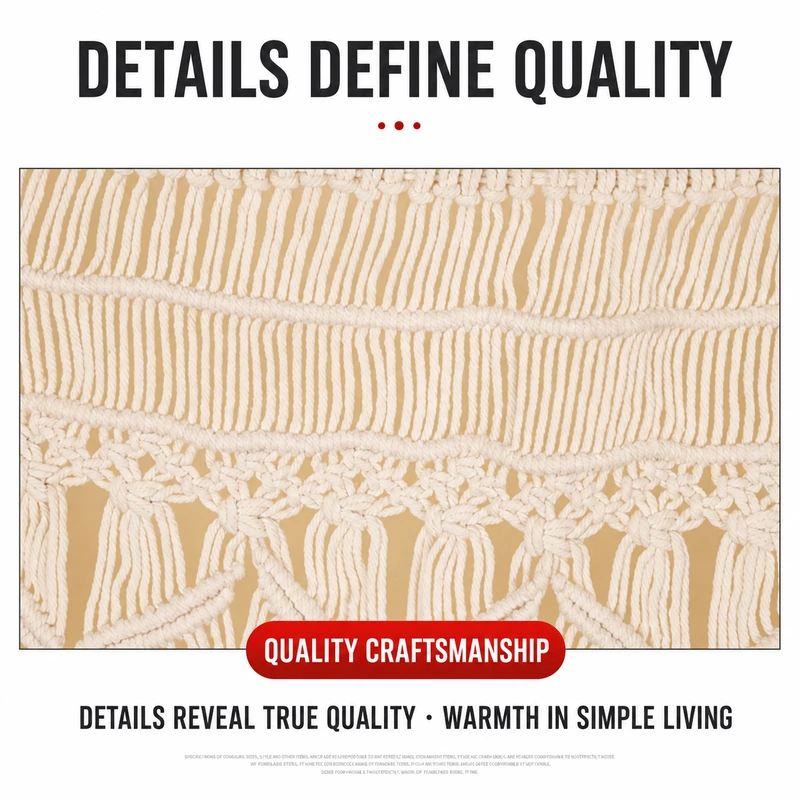 Bohemian Handwoven Macramé Wall Hanging · 2039 4