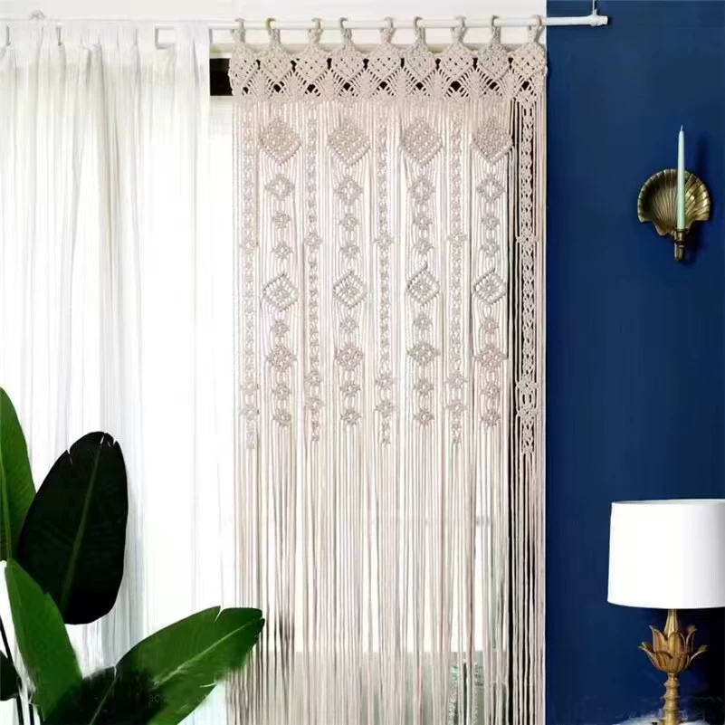 Bohemian Handwoven Macramé Curtain · 7089 9