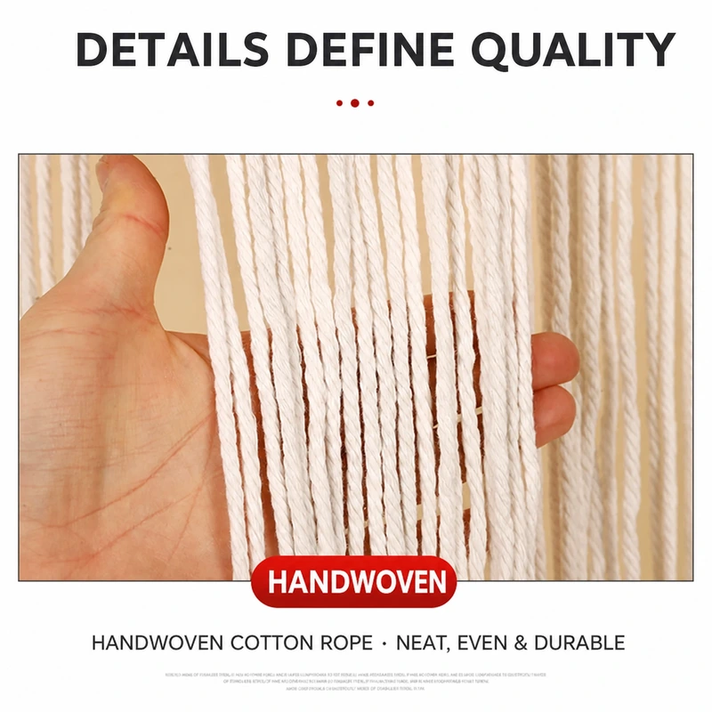 Bohemian Handwoven Macramé Curtain · 6749 3
