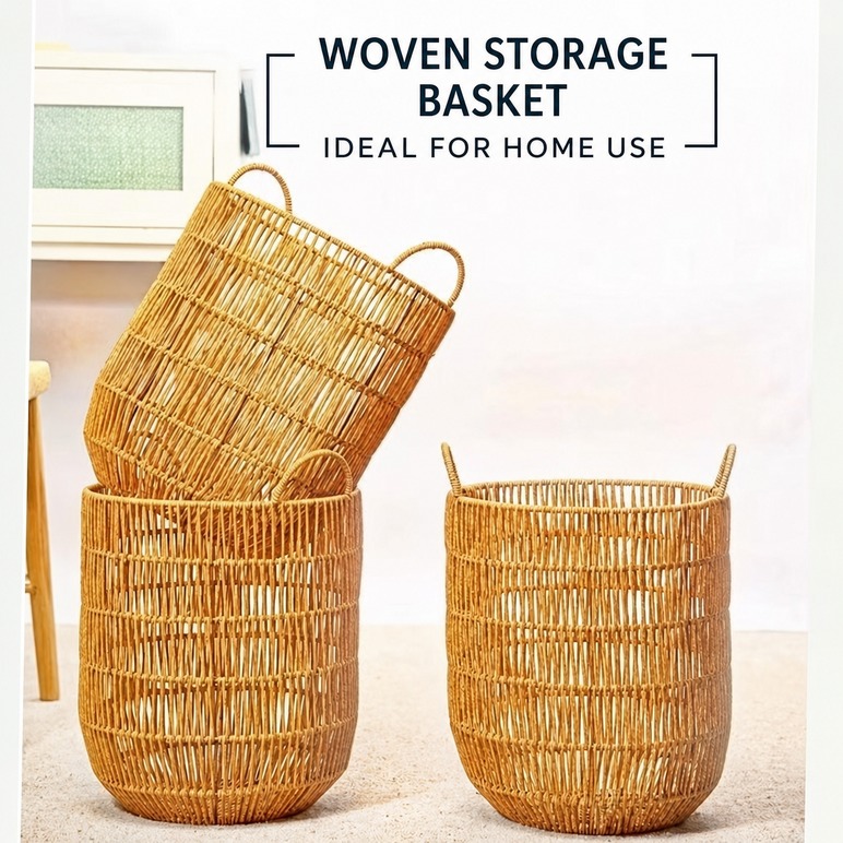 Cotton Rope Woven Storage Basket · 7893 3