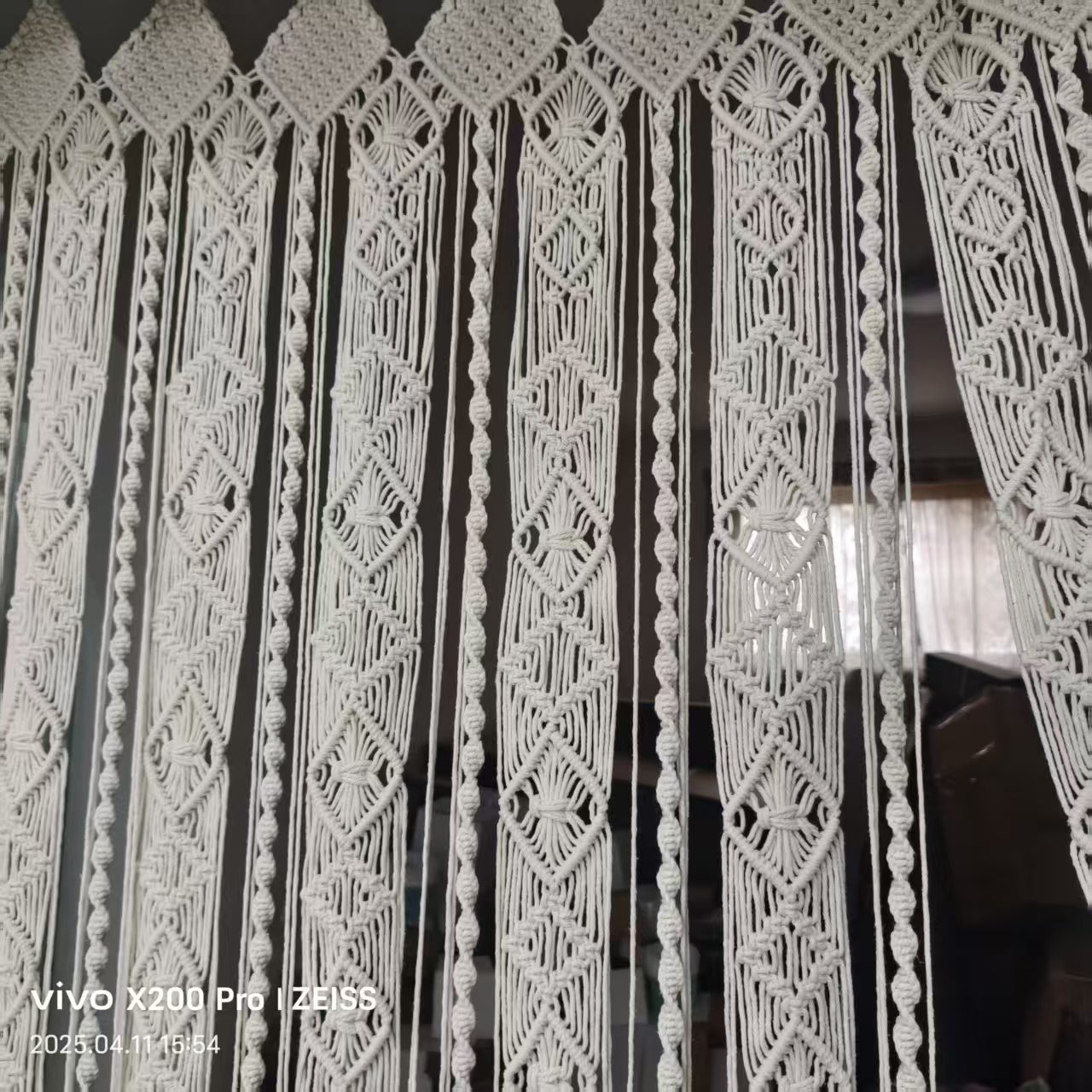 Bohemian Handwoven Macramé Curtain · 2151 2