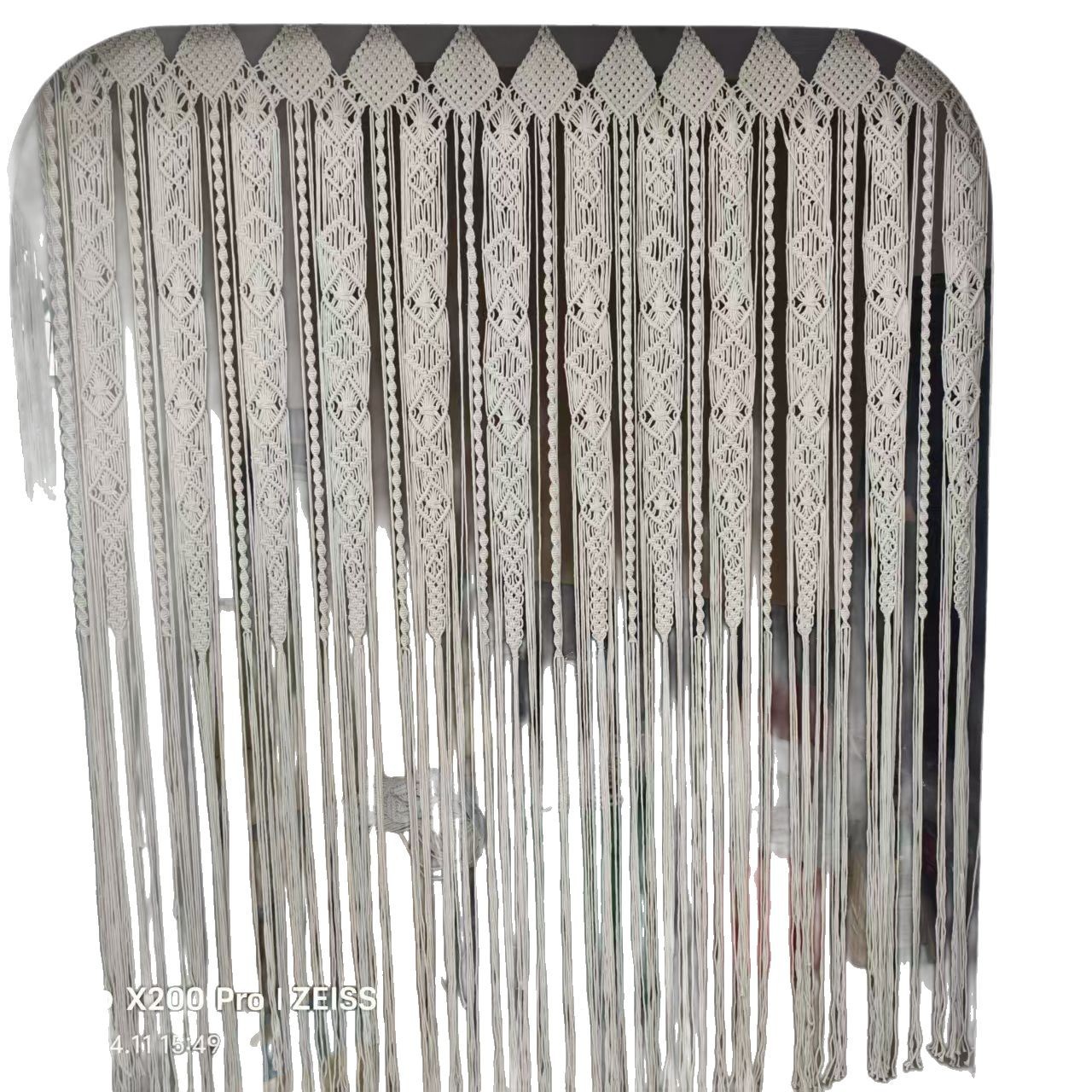 Bohemian Handwoven Macramé Curtain · 2151 4