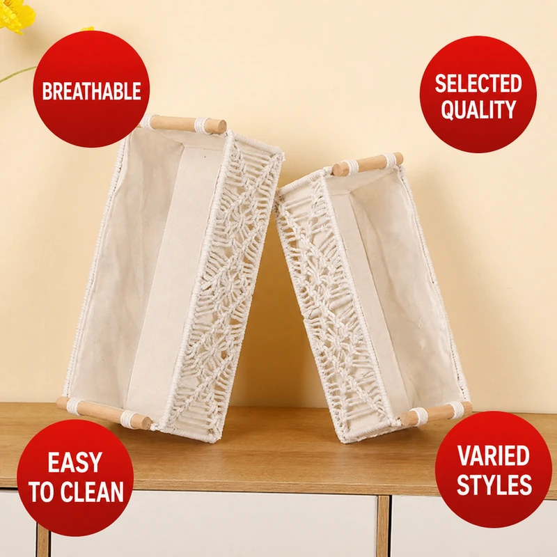 Cotton Rope Woven Storage Basket · 0881 3