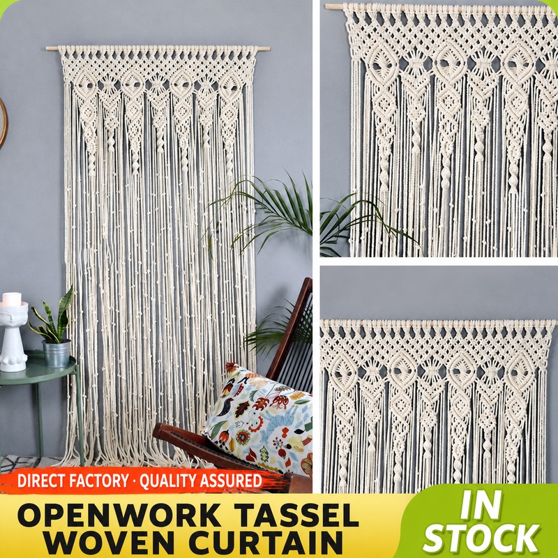 Bohemian Handwoven Macramé Curtain · 5492 5