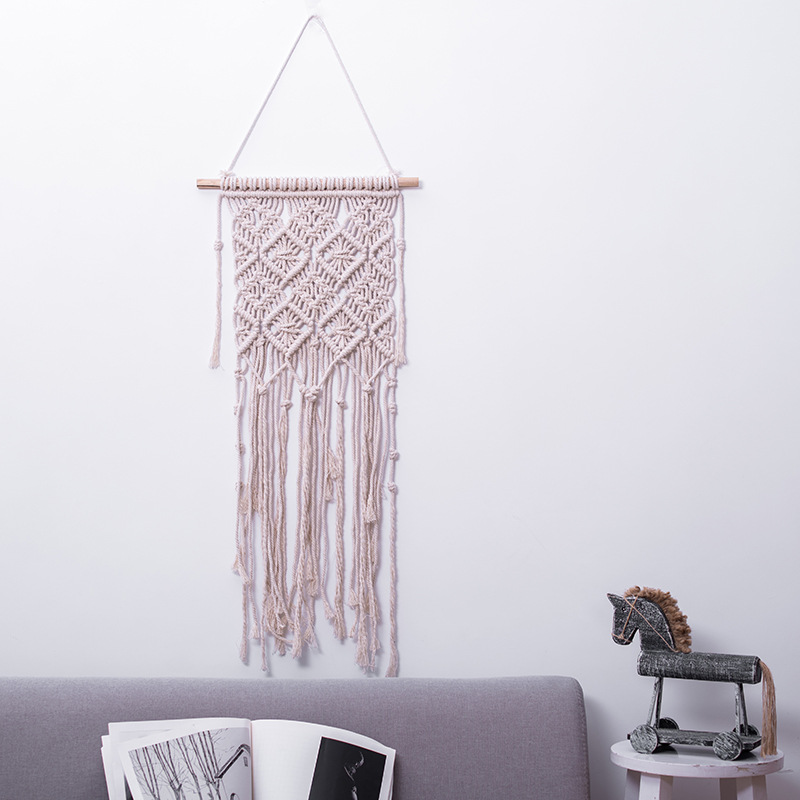 Bohemian Handwoven Macramé Wall Hanging · 2483 6