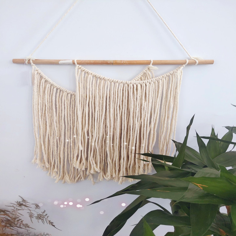 Bohemian Handwoven Macramé Wall Hanging · 1940 4
