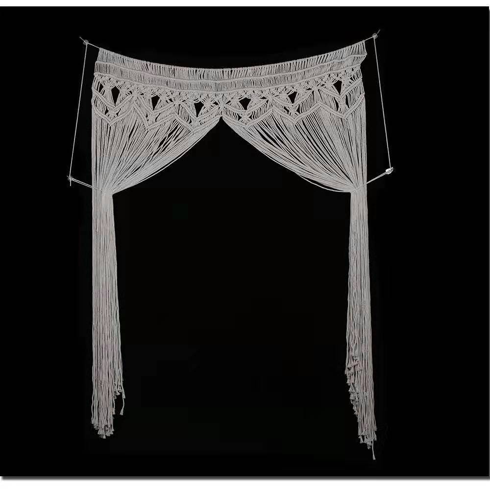 Bohemian Handwoven Macramé Curtain · 8378 2