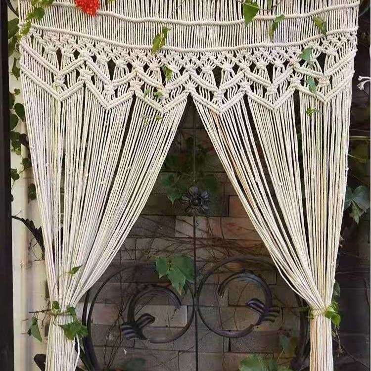 Bohemian Handwoven Macramé Curtain · 8378 3