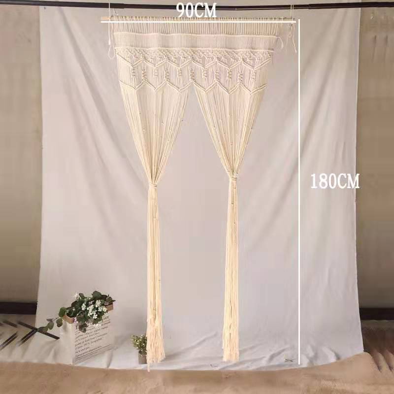 Bohemian Handwoven Macramé Curtain · 8378 4