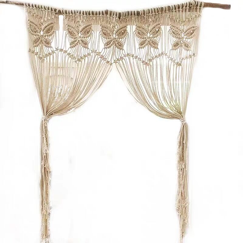 Bohemian Handwoven Macramé Curtain · 2971 2