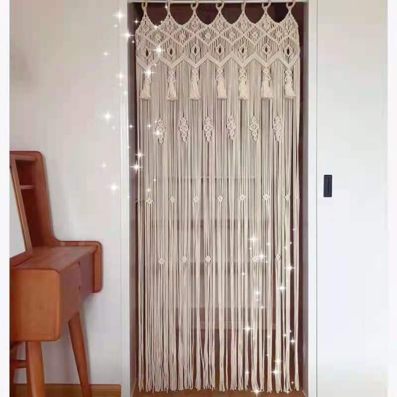 Bohemian Handwoven Macramé Curtain · 6827 2