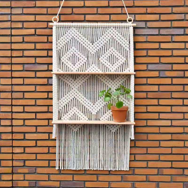Bohemian Handwoven Macramé Wall Hanging · 4189 5