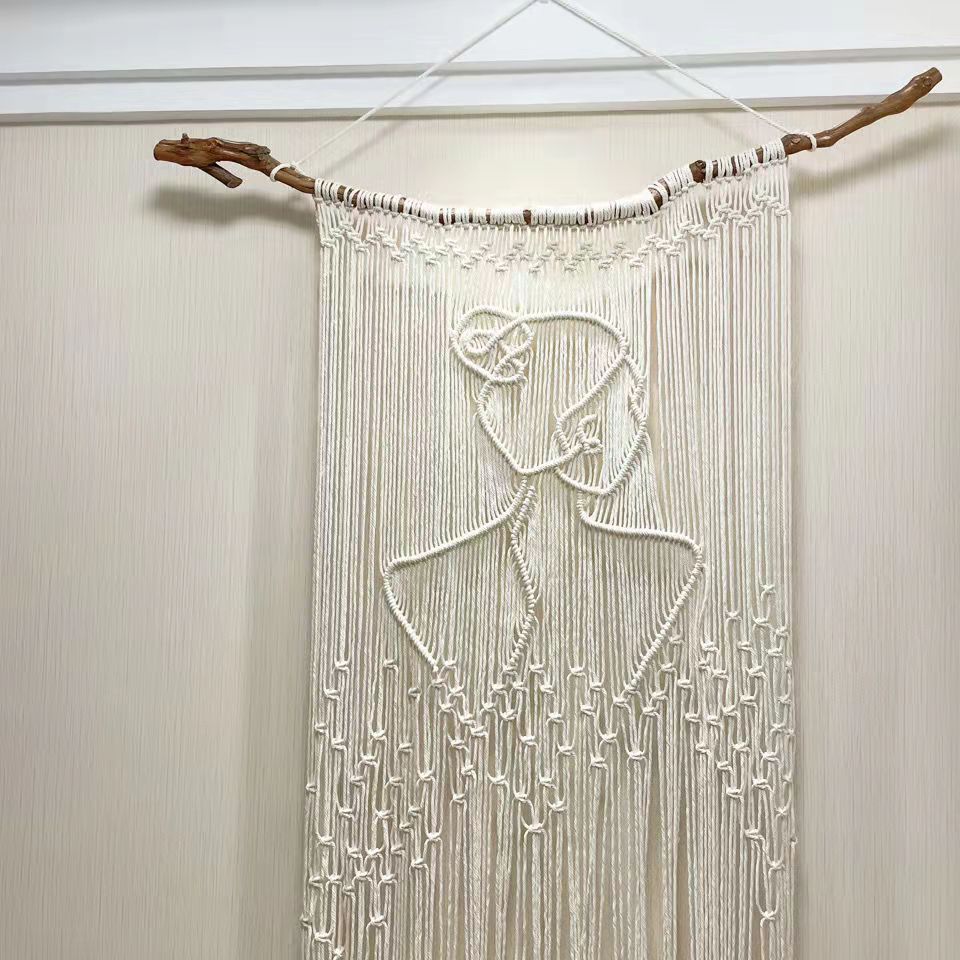 Bohemian Handwoven Macramé Wall Hanging · 5555 4