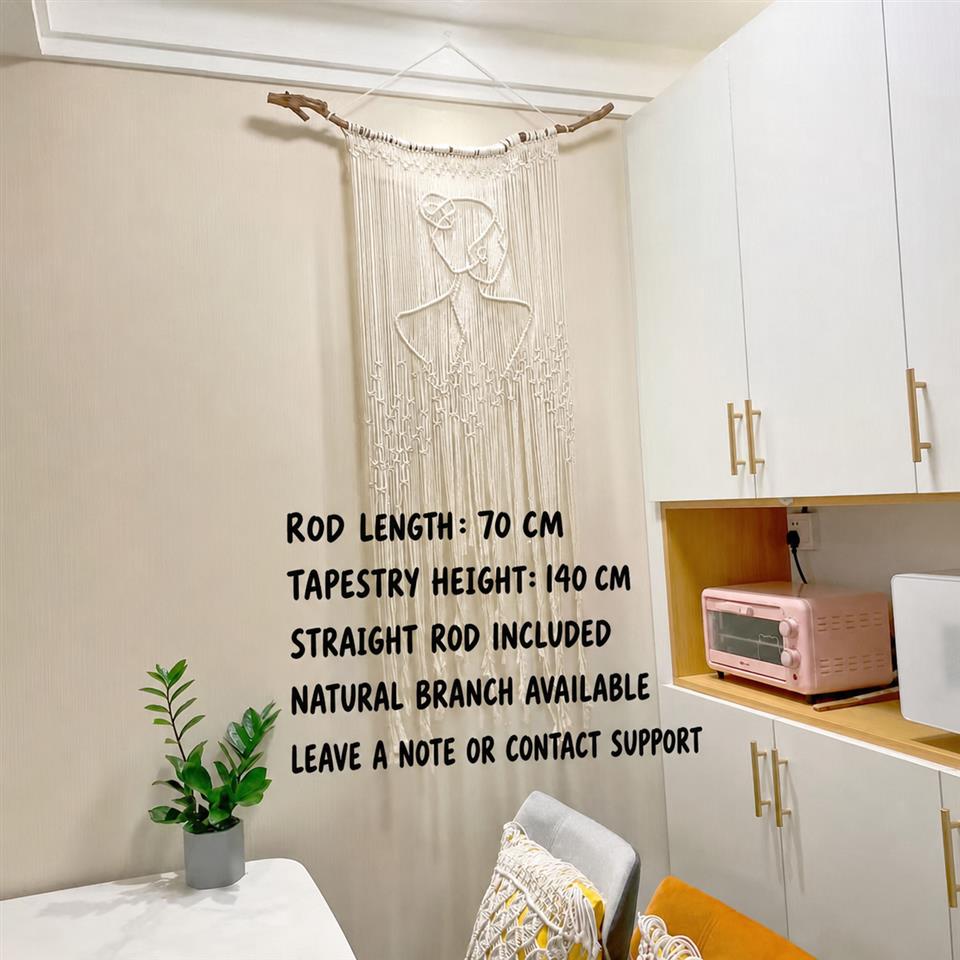 Bohemian Handwoven Macramé Wall Hanging · 5555 5