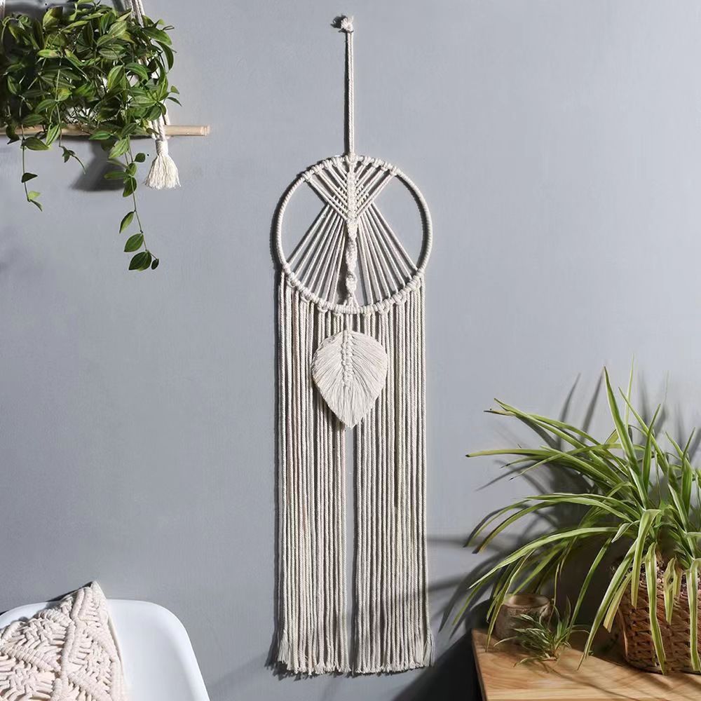 Leaf Bohemian Handwoven Dream Catcher · 9125 2