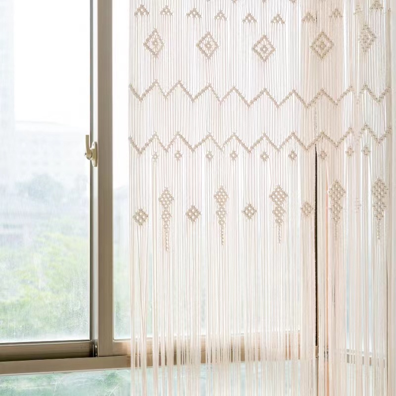 Bohemian Handwoven Macramé Curtain · 6643 2