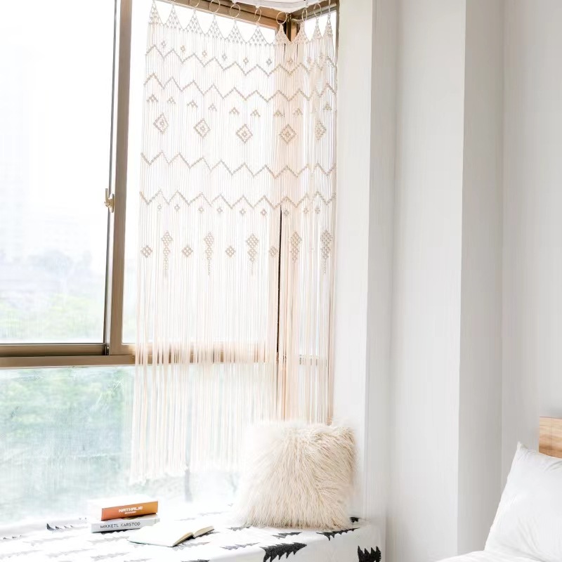 Bohemian Handwoven Macramé Curtain · 6643 3