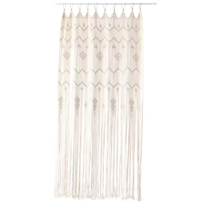 Bohemian Handwoven Macramé Curtain · 6643 4