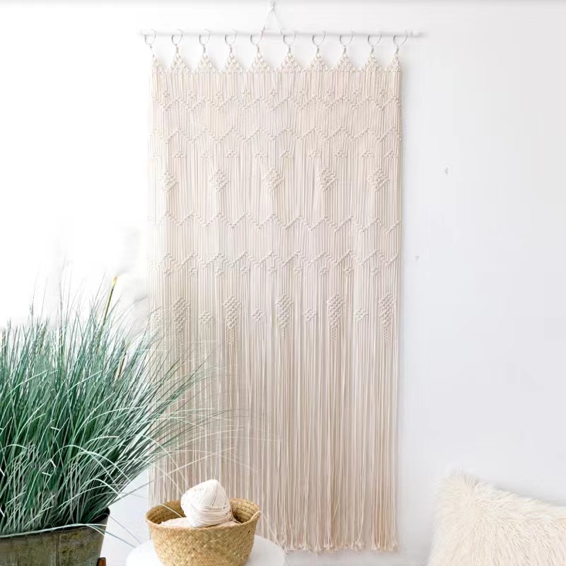 Bohemian Handwoven Macramé Curtain · 6643 5