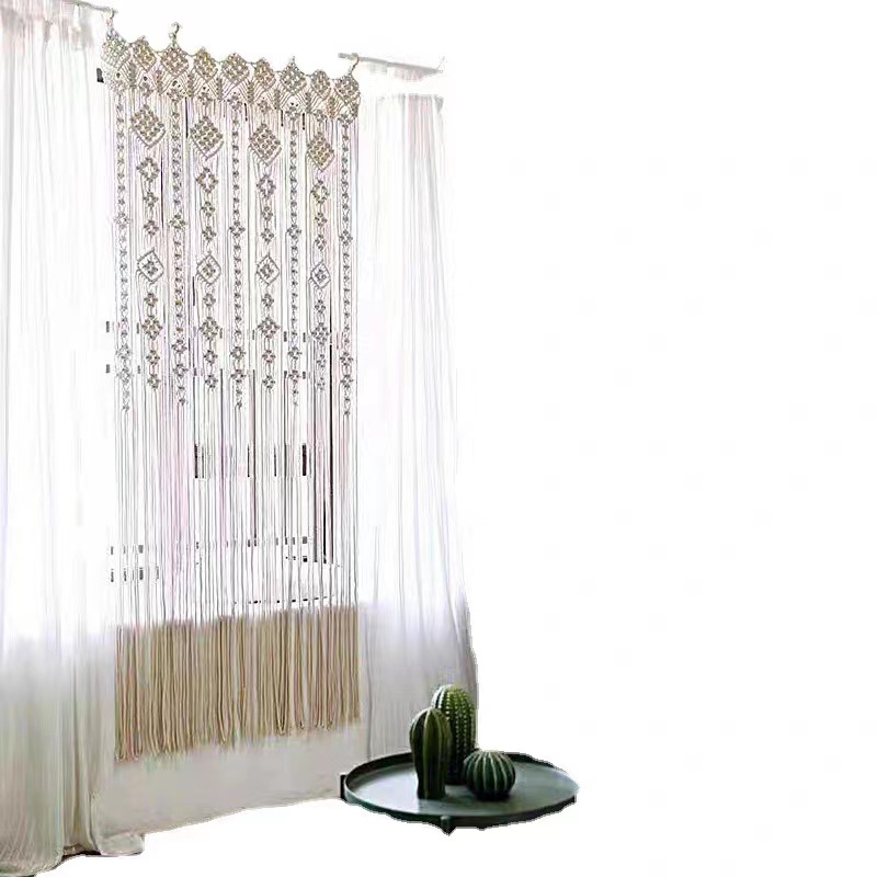 Bohemian Handwoven Macramé Curtain · 1268 3