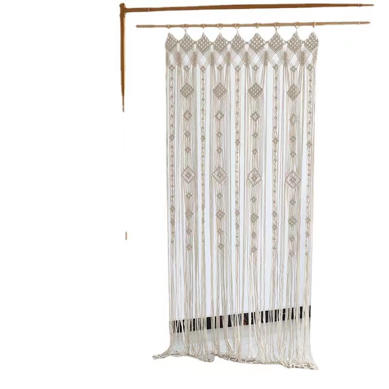 Bohemian Handwoven Macramé Curtain · 1268 4