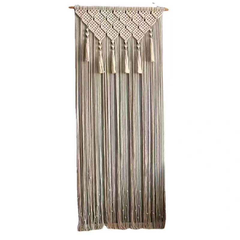 Bohemian Handwoven Macramé Curtain · 9866 3
