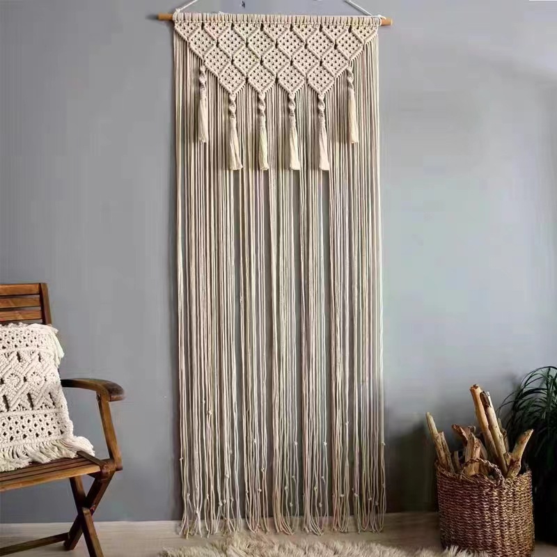 Bohemian Handwoven Macramé Curtain · 9866 4