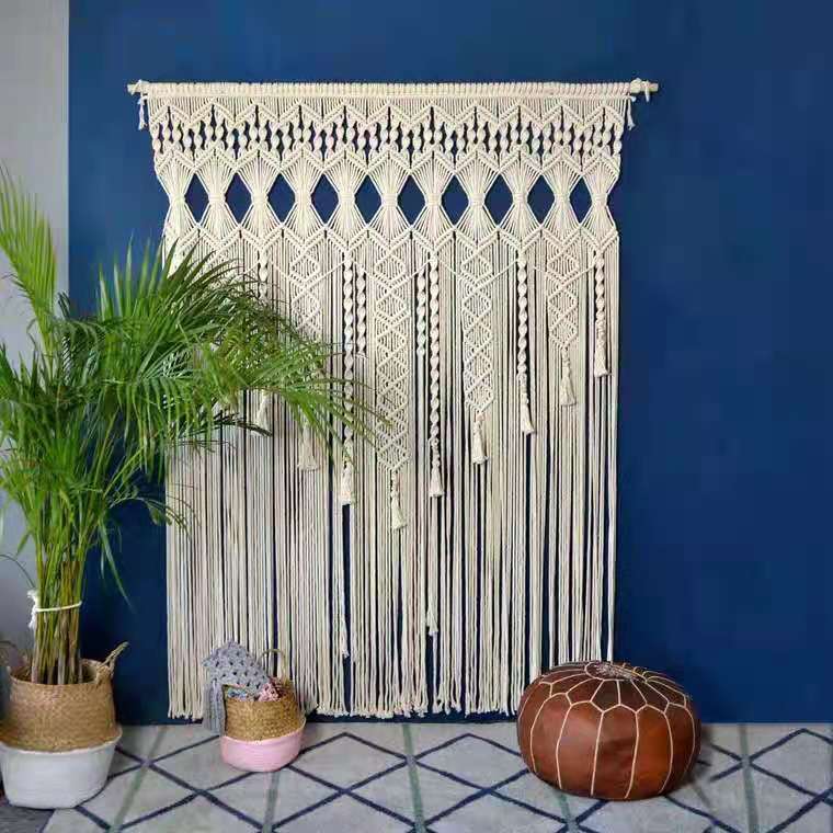 Bohemian Handwoven Macramé Curtain · 3088 4
