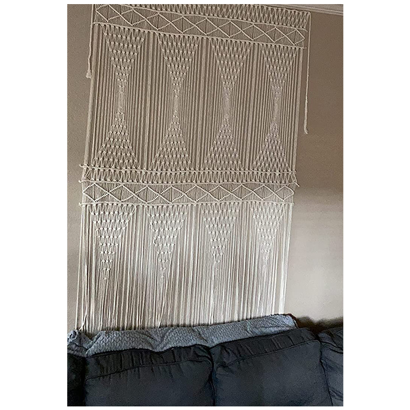 Bohemian Handwoven Macramé Curtain · 4627 3