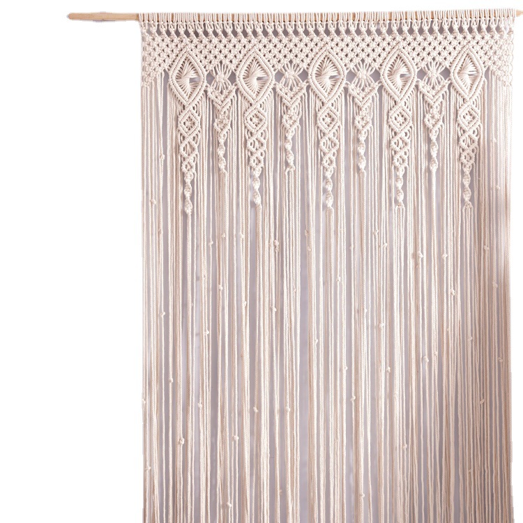 Bohemian Handwoven Macramé Curtain · 4627 4