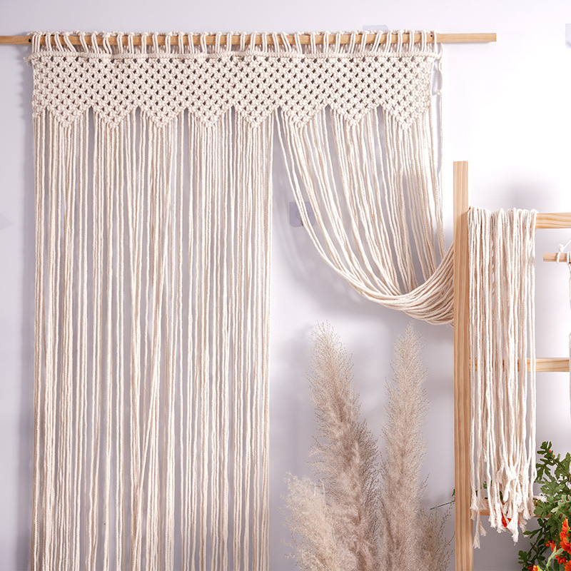 Bohemian Handwoven Macramé Curtain · 4627 13