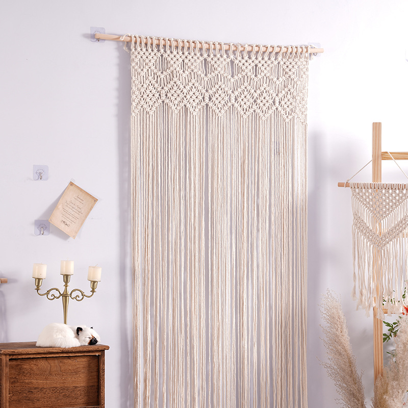 Bohemian Handwoven Macramé Curtain · 4627 14