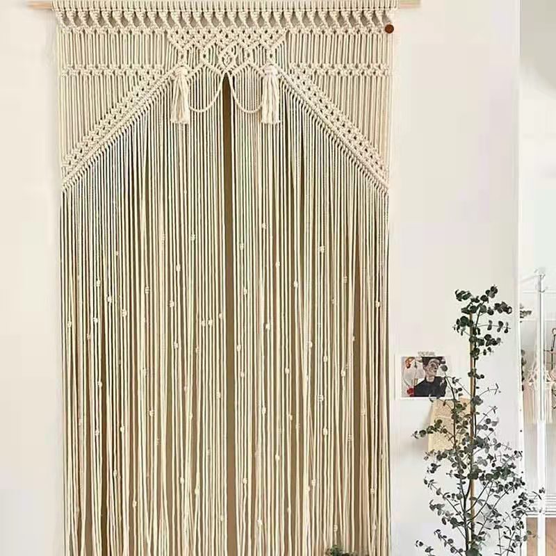 Bohemian Handwoven Macramé Curtain · 4627 22