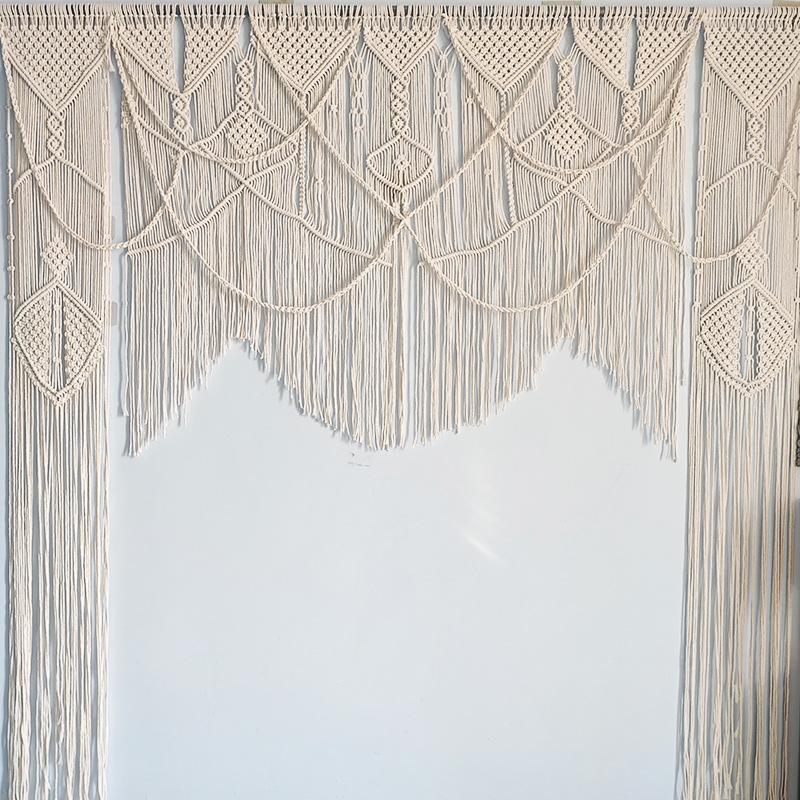 Bohemian Handwoven Macramé Curtain · 4627 25