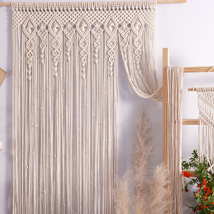 Bohemian Handwoven Macramé Curtain · 4627 27