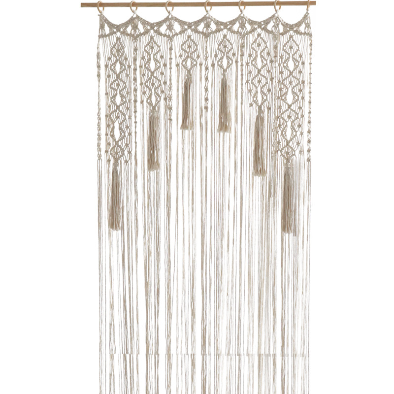 Bohemian Handwoven Macramé Curtain · 0064 2