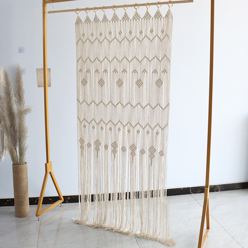 Bohemian Handwoven Macramé Curtain · 0064 3
