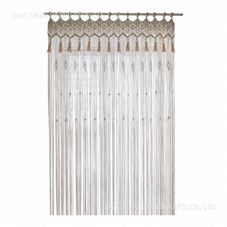 Bohemian Handwoven Macramé Curtain · 0064 4
