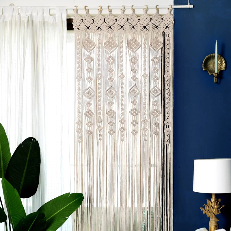 Bohemian Handwoven Macramé Curtain · 0064 5