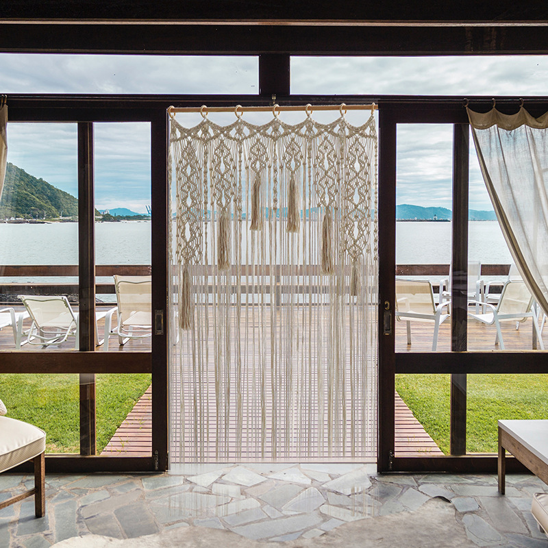 Bohemian Handwoven Macramé Curtain · 0064 6