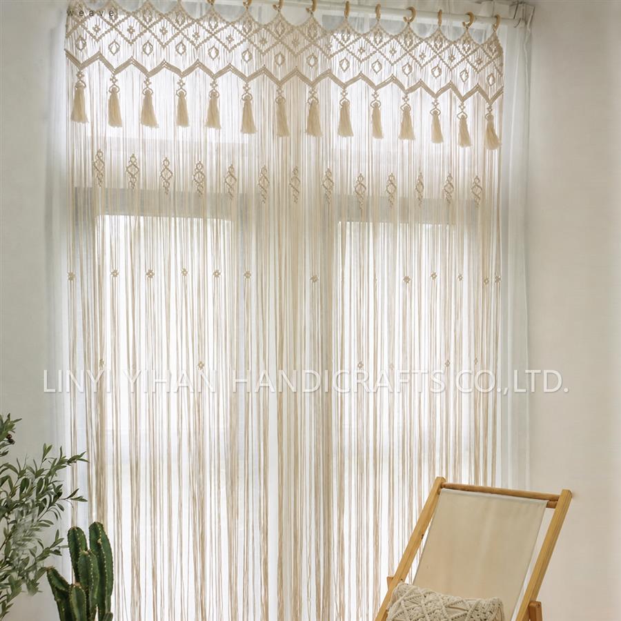 Bohemian Handwoven Macramé Curtain · 0064 7