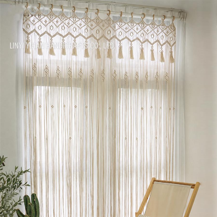 Bohemian Handwoven Macramé Curtain · 0064 9
