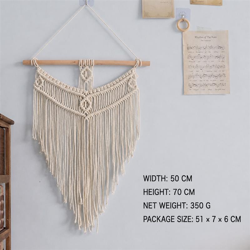Bohemian Handwoven Macramé Wall Hanging · 8732 4