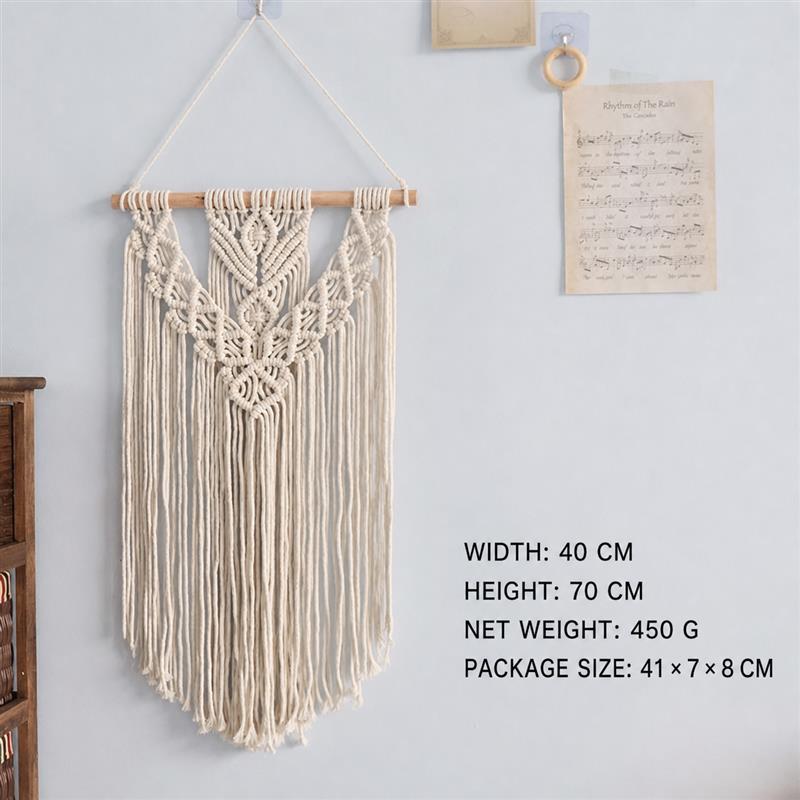 Bohemian Handwoven Macramé Wall Hanging · 8732 6