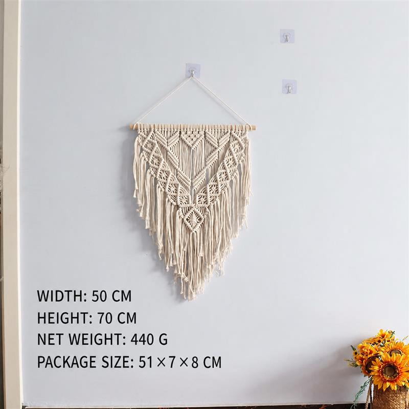 Bohemian Handwoven Macramé Wall Hanging · 8732 8