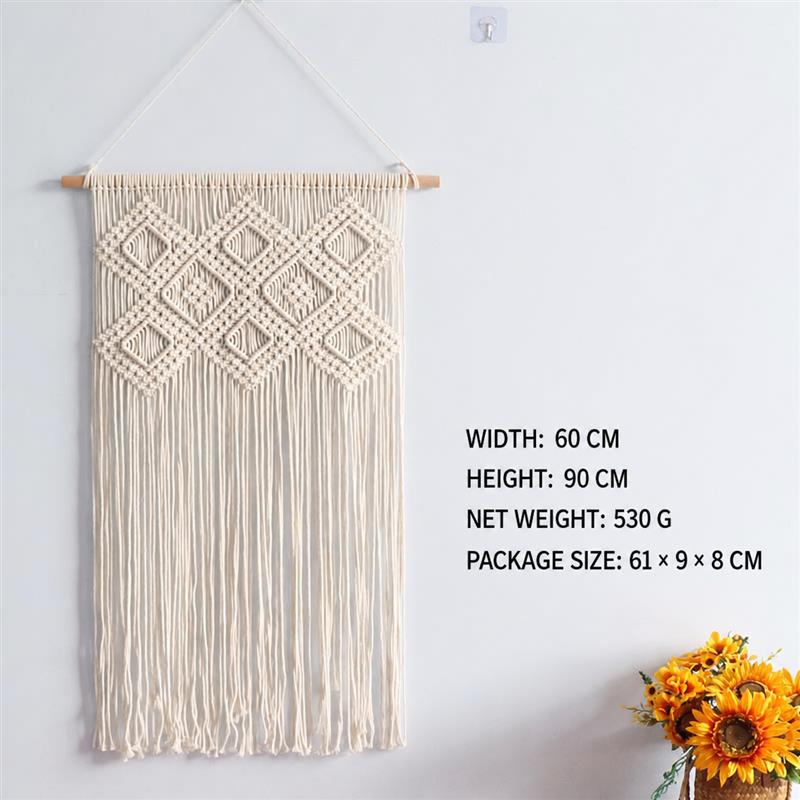 Bohemian Handwoven Macramé Wall Hanging · 8732 12